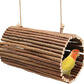 Bird Parrot Swing Toys, Hanging Bird Perch Stand, Natural Willow Wood Parrot Hammock, Bird Cage Accessories, Suitable for Little Bird Parakeets Cockatiels Lovebirds Hamster Rat (6.3" in Diameter)