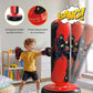 QPAU Punching Bag for Kids, 66 Inch Stable Inflatable Boxing Bag with Boxing Gloves, Stand Kids Punching Bag Toy for Boys & Girls Age 6-12, Boxing Set for Practicing Karate, Taekwondo, MMA