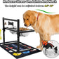 SHAINFUN Elevated Dog Bowls with Slow Feeder & Spillproof Mat, Raised Dog Bowl Stand with 2 Stainless Steel Food Water Bowls, Adjustable Height Stand for Large Medium Breeds
