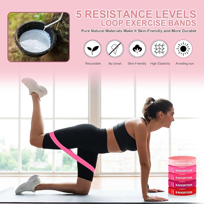 Pilates Ring Set 11 PCS, Magic Circle Yoga Ring, Pilates Ball, Adjustable Ankle Wrist Weights, Resistance Bands, Tape Measure, Pilates Kit Equipment Accessories for Women Home Workouts Yoga