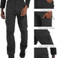 Men's Snow Ski Hiking Pants Winter Fleece Lined Softshell Outdoor Waterproof Insulated Cargo Work Pants
