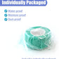 9 Pack 1" x 5 Yards Self Adhesive Bandage Wrap Self Stick Wrap for Ankle, Wrist, Finger, Sports, Breathable Cohesive Vet Tape for Pets (Middle Green)