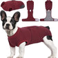 Kuoser Dog Surgery Recovery Suit, Recovery Suit for Female Male Dogs, Dog Onesie After Surgery Spay Neuter, Anti-Licking Pet Surgical Recovery Snugly Suit, Bodysuit for Abdominal Wounds Skin Disease
