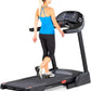 Pro Runner X Treadmill - Heavy Duty Home Construction - FreeSync FTMS Bluetooth Connectivity - Low 6.5" Step-up Height - Foldable Compact Storage - Orthopedic Belt - 350 lb Capacity