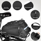 Bike Rear Rack Bag,9L PVC Waterproof Bike Trunk Bag for Road and Mountain Bikes,Bicycle Rear Seat Bag with Rain Cover Bike Saddle Bag for Cycling Trip (Pure Black)