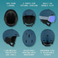 Retrospec Zephyr Ski Helmet - Snowboard Helmet for Adults & Youth - Adjustable Fit with Breathable Vents for Men, Women, Boys and Girls