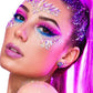 Go Ho Rose Purple Face Body Glitter Gel,Mardi Gras Purple Face Paint Makeup,Holographic Chunky Sequins Glitters for Eye Lip Hair Nails,Festival Rave Accessories,52g