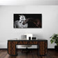 Jiuqinghua Wall Art Canvas Print Picture White and Brown Horses 1 Panel Wild Animal Painting Artwork for Living Room Bedroom Office Home Wall Decor Stretched and Framed Ready to Hang 30x60inches