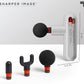Sharper Image Powerboost Move - Mini Percussion Massage Gun| 4 Attachments, 4 Speeds| Full Body Back & Shoulder Massager| Muscle Recovery & Pain Relief| Deep Tissue Massage Tool| Wellness Gift