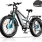 Electric Bike for Adult, 52V 20Ah Peak 3000W Dual Motor 26" Fat Tire Ebike, Max 38Mph & 35-90 Miles Full Suspension, Mountain E Bicycle for Men