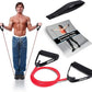 Resistance Bands with Handles and Door Anchor, Gym Resistance Tubes for Strength Training, Exercise Bands for Working Out, Physical Therapy, Home Workouts, Pilates & Crossfit