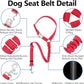 Plutus Pet Dog Seat Belt for Car Headrest, Reflective and Adjustable Restraint with Elastic Bungee for Safety, Vehicle Seatbelt Harness for Small Medium Large Dogs and Cats