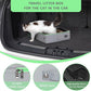 PETSFIT Travel & Portable Cat Litter Box - Leak-Proof, Waterproof Bottom, Collapsible Litter Boxes Perfect for Hotel/Lawn/Car Travel