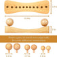 Psoas Release Tool,Neck Back Psoas Hip Hook Stretcher,Wood Therapy Massage Tools,with Adjustable 6 Massage Heads