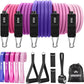 WHATAFIT Resistance Bands, Exercise Bands，Resistance Bands for Working Out, Work Out Bands with Handles for Men and Women Fitness, Strength Training Home Gym Equipment