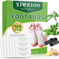 XIWEIOO100 Pack Foot Pads Paches,feet Deep Cleansing Bamboo Foot Paches, Ginger Foot Pads Foot Care Pads |Natural Bamboo Charcoal Ginger Oil Care Patch