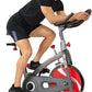 Sunny Health & Fitness Indoor Cycling Exercise Bike w/Adjustable Cushion Seat & Multi-Grip Handlebar, Stationary Workout Equipment For Adult Cardio Training, Optional Free SunnyFit App Connection