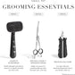 Tweezerman 7" Pet Grooming Scissors with Safety Round Tips, Professional Curved Grooming Shears for Dogs and Cats