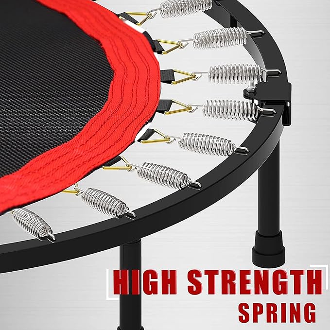Trampoline, Portable Fitnes Foldable Trampoline in-Home Mini Rebounder, Exercise Trampoline for Kid/Adults, 40" Max Load 330lbs