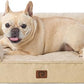 EHEYCIGA Orthopedic Dog Bed for Medium Dogs, Waterproof Memory Foam Medium Dog Beds with Sides, Non-Slip Bottom and Egg-Crate Foam Pet Couch Bed with Washable Removable Cover, Greige