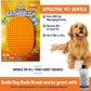 Bodhi Dog Shampoo Brush - Pet Grooming & Bath Supplies for Dogs and Cats - Bath Brush for Long & Short Hair - Premium Scrubber for Shower, Bathing & Massage (One Pack, Orange)