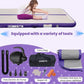 DOBESTS Inflatable Air Gymnastics Mat Tumbling Mat Tumble Track Gymnastics Training for Kids Home 6.6 feet 10 feet 13feet 16feet 20feet 4/8inch Thick for Cheerleading Dance Yoga Cheer Water With Pump