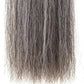 Horse Tail Extensions with Braided Horsehair Loop, Blunt Cut Bottom, 34-36 inches Long and 1 lb Weight (Dark Gray)