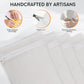 4-Piece White Medium Durable Organic Cotton Mesh Laundry Bags with Sturdy Zippers and Breathable Mesh are Delicate Laundry Bags for Underwear, Clothes, Pants and Socks