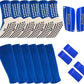 3 Pairs Mens Grip Soccer Socks, 3 Pairs Shin Sleeves with 1 Pack Shin Guards and 4 Shin Straps, Soccer Football Game Set 11 Pcs