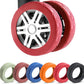 8 Pcs Upgrade Luggage Wheel Covers, Carry On Luggage Suitcases,Wear-Resistant, Anti-Noise, Silicone Wheel Protective Covers for 2-2.4" Spinner Wheel,Essential Travel Accessories (Red)