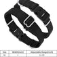 Mikivery Nylon Dog Collar with Quick Release Buckle Soft Adjustable Sturdy for Small Medium Large Dogs Black,M