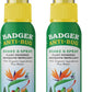 Badger Bug Spray Travel Size, Family Friendly All Natural Mosquito Repellent w/Organic Essential Oils, Smells Great, 3 Hours Effective, Deet-Free, Vegan, Travel Insect Repellent, 2.7 fl oz, 2-Pack
