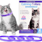 Simnice Calming Collar for Cats - 4 Pack, Cat Calming Collar, Adjustable Cat Pheromone Collars for Anxiety & Stress Relief, Efficient and Comfort (Purple)