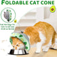 Cat Cone Collar Soft to Stop Licking, Adjustable, Foldable Lightweight Kitten Cones After Surgery Recovery for Cats & Kittens, Cat Cone Alternative (Light Green, S)