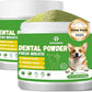 Dog Dental Care Powder - Plaque & Tartar Control with Natural Enzymes, Teeth Cleaning Powder for Dogs with Probiotic, Bad Breath Treatment for Small Medium Large Dogs