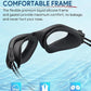 Swim Goggles, Polarized Adult Swimming Goggles Bungee Strap No Hair Pulling Anti-fog Pool Goggles for Men Women