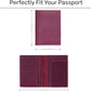 HIFA Leather Passport Holder, Handmade Passport Cover with Card and Ticket Slot - Genuine Leather, Elegant Design, Easy Access - Passport Case, Passport Wallet, Passport Holder