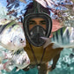 QingSong Full Face Snorkel Mask for Adults, Snorkeling Gear with Camera Mount, 180 Degree Panoramic View Snorkel Set Anti-Fog Anti-Leak
