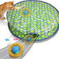 Interactive Cat Toys Ball Fast Rolling in Pouch, Motion Activate Chirping Cat Toy Hide and Seek Mouse Catching Game (Halloween Party)