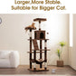 MWPO 70.1-Inch Large Cat Tree, Multi-Level Tall Cat Tower for Indoor Cats, Plush Cat Condo with Big Padded Perches, Sisal-Covered Scratching Posts, Hammock, Toys for Kittens & Cats - Brown