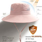 FURTALK Womens Sun Hat with Ponytail Hole Beach Hiking Summer Wide Brim UPF 80+ Outdoor Protection Foldable Bucket Hat