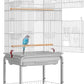 VIVOHOME 64 Inch Bird Cage with Play Top and Rolling Stand for Parrots Conures Lovebird Cockatiel Parakeets Gray