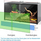 REPTIZOO Large 120 Gallon Reptile Terrarium, Reptile Tank 48" x 24" x 24" Black-Tinted Eco-Terrarium