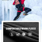 FREE SOLDIER Men's Outdoor Softshell Fleece Lined Cargo Pants Snow Ski Hiking Pants with Belt