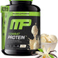 MusclePharm Combat Protein Powder, Vanilla Flavor, Fuels Muscles for Productive Workouts, 5 Protein Sources including Whey Protein Isolate & Egg Albumin, Gluten Free, 4 lb, 52 Servings