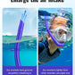 W WSTOO Adults Diving Snorkel Breathing Tube Silicone Flexible Foldable Snorkel Anti-Drop for Freediving Swim Training,Diving and Scuba Diving,Easy to Carry for Travel