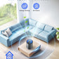 Air Purifiers for Bedroom Home, MOOKA HEPA Air Purifier for Home Pets with Fragrance Sponge for Smoke Dust Pollen Dander Odor, Small Air Purifier with Sleep Mode Night Light Timer, KJ067L, Grey