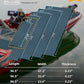 FOCEAN Boat Flooring EVA Foam Boat Decking Faux Teak Marine Flooring Boat Mat Boat Carpet Sheet for Motorboat RV Yacht Kayak Surfboard, 94.5"x 47.2"/35.4"/23.6"/15.7"