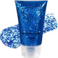 Mysense Royal Blue Body Glitter Gel, Singer Concerts Face Hair Glitter Makeup, Music Festival Rave Accessories, Chunky Glitter Mermaid Sequins, Sparkling Face Paint for Women Girls, 30g