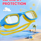 Kids Swim Goggles,Swimming Goggles for Kids 6-14, Anti-Fog UV Protection Pool Glasses for Boys Girls